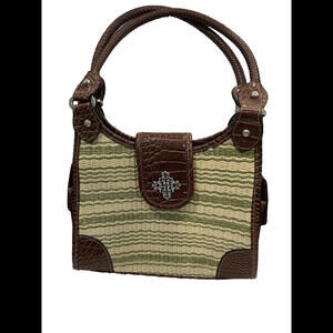 Vintage Rosetti Wicker Shoulder Bag Boho Chic 80s Purse